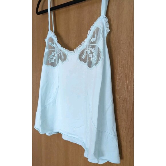 Savage X Fenty A Peek Behind the Lace Cami Aqua Blue Size 2X New With Tags - Picture 2 of 6